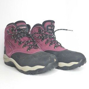 Kids Hi-Tec Igloo Jr. Burgundy and Black Boots Size 6 (31083) H3